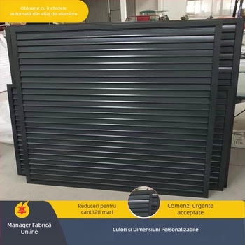 Jaluzele din oțel inoxidabil deschizibile pentru ieșirea de climatizare centrală – protecție pentru ventilatorul axial, aliaj de aluminiu