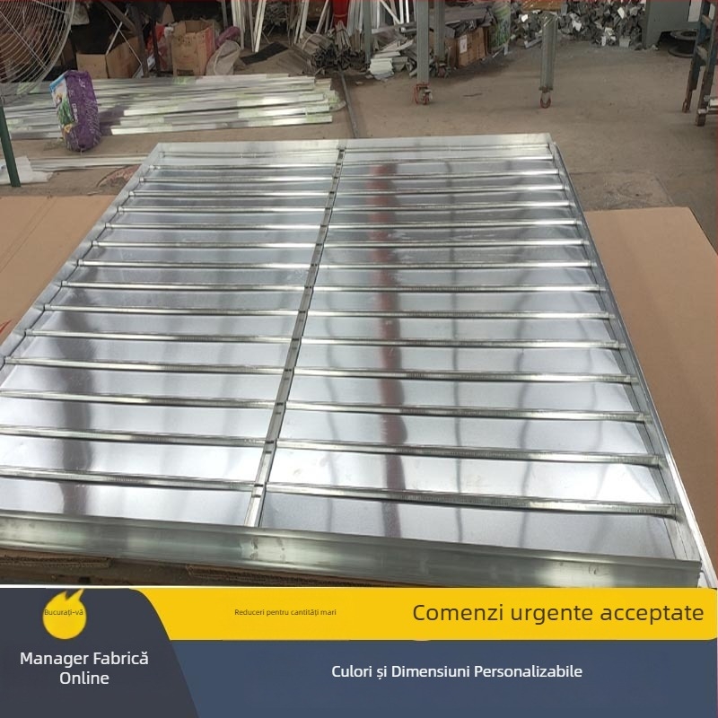 Jaluzele din oțel inoxidabil deschizibile pentru ieșirea de climatizare centrală – protecție pentru ventilatorul axial, aliaj de aluminiu
