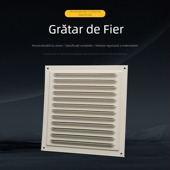 Orificiu de aer cu grilă pentru climatizare centrală, design cu un singur strat