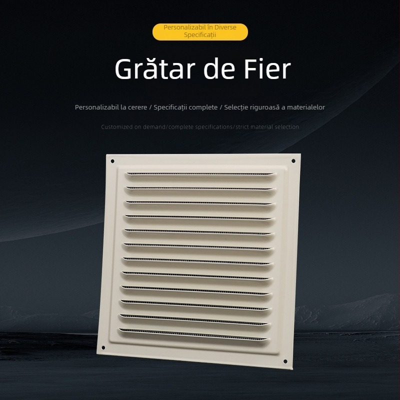 Orificiu de aer cu grilă pentru climatizare centrală, design cu un singur strat