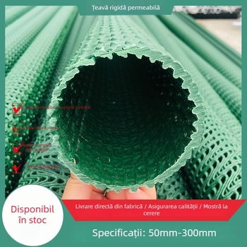 HDPE Țeavă rigidă de drenaj pentru autostrăzi, tip 1/3 impermeabil, țeavă permeabilă cu plasă corrugată