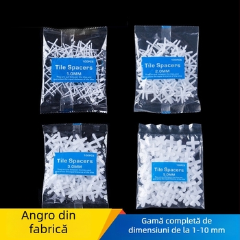 Clipuri din plastic în formă de cruce pentru plăci – alinierea rosturilor și nivelarea plăcilor