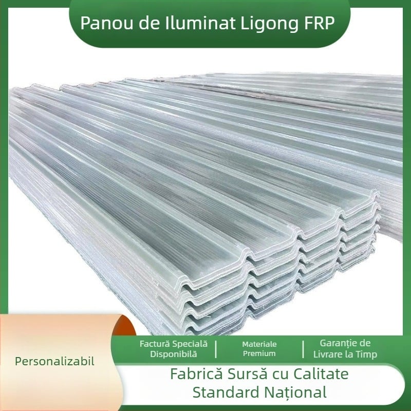 Panouri FRP pentru seră, din fibră de sticlă, transparente, anticorozive, ignifuge, protecție UV