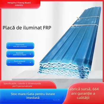 Panou FRP transparent cu model în valuri pentru acoperișul exterior al unei sere, panou de iluminare, personalizabil