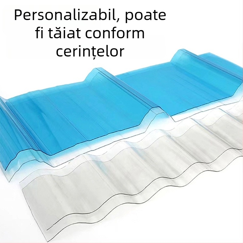 Plăci policarbonat transparente pentru luminatoare, copertine și acoperișuri exterioare, grosime îmbunătățită