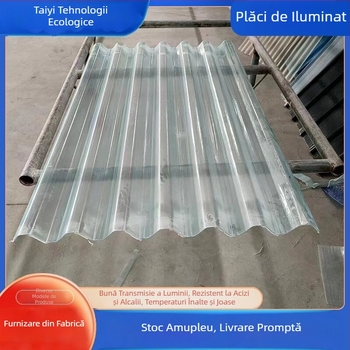 Panou FRP pentru acoperiș cu iluminare, transparent ondulat, din fibră de sticlă, rezistent la coroziune