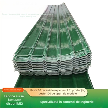 Sunboard, țigle din oțel colorat pentru seră, panou FRP durabil, plăci transparente, adăpost de ploaie