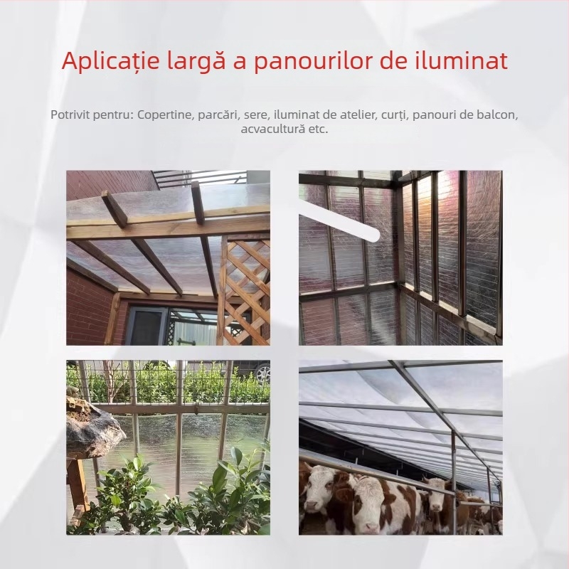 Yanying Panou transparent FRP din fibră de sticlă pentru iluminare – plăci de acoperiș pentru seră