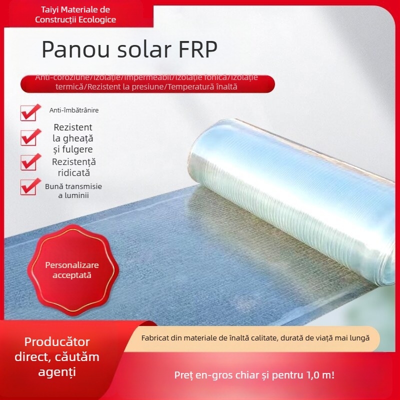 Panou FRP transparent pentru iluminare în seră