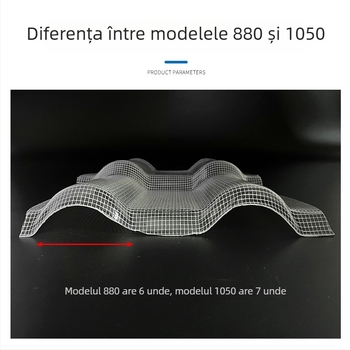 Panouri din plastic pentru umbrire și țigle din rășină pentru cornișă și balcon, protecție împotriva ploilor și impermeabilitate