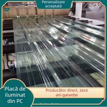 Panou iluminat din PC, transparent și ondulat, tip 840/900, rezistent la foc