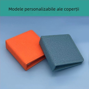 Album de carduri pentru fani, piele PU, compartiment pentru card de 3 inci, logo personalizabil, album portabil de depozitare, album foto cu foi detașabile