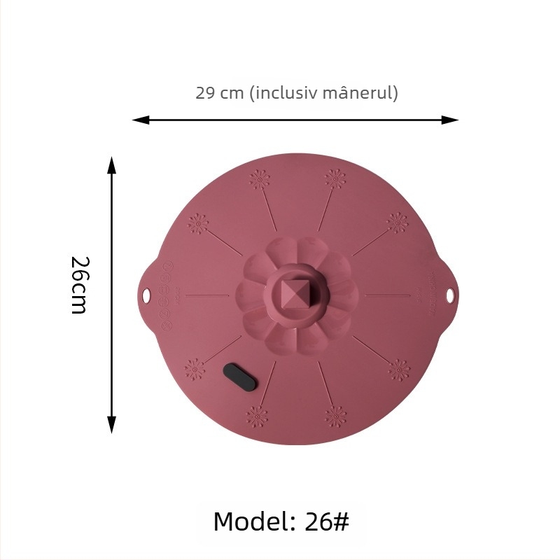 Capace din silicon etanşe pentru oale, căni, boluri şi bazin cu orificiu de ventilaţie