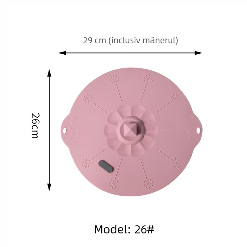 Capace din silicon etanşe pentru oale, căni, boluri şi bazin cu orificiu de ventilaţie