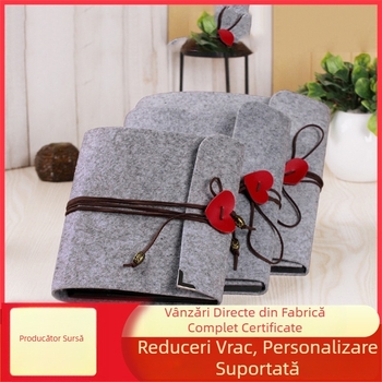 Album foto DIY din fetru — album lipibil personalizat pentru creșterea copilului și amintire de cuplu