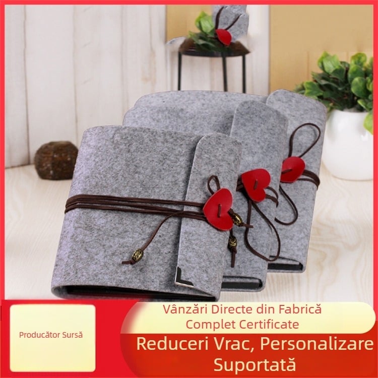 Album foto DIY din fetru — album lipibil personalizat pentru creșterea copilului și amintire de cuplu