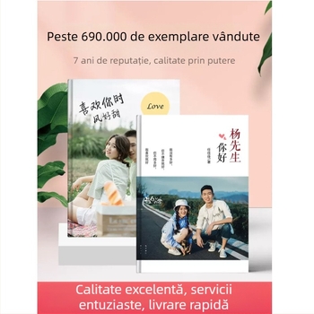 Album foto în stil ziar pentru cupluri, album-souvenir cu copertă din hârtie kraft, album foto de absolvire pentru colegi
