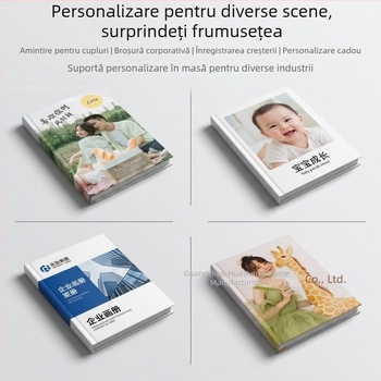 Album foto în stil ziar pentru cupluri, album-souvenir cu copertă din hârtie kraft, album foto de absolvire pentru colegi