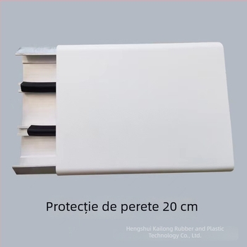 Panou de perete anti-coliziune pentru coridorul spitalului, PVC, lățime 15 cm, protecție din aliaj de aluminiu