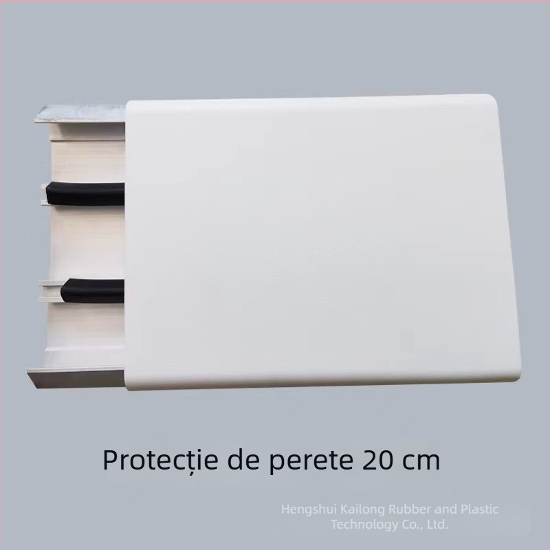 Panou de perete anti-coliziune pentru coridorul spitalului, PVC, lățime 15 cm, protecție din aliaj de aluminiu