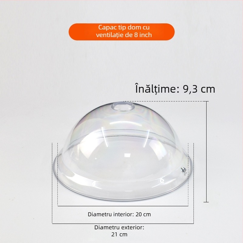 Capac rotund din plastic pentru alimente, capac pentru pâine și prăjituri, rezistent la căldură, păstrează prospețimea