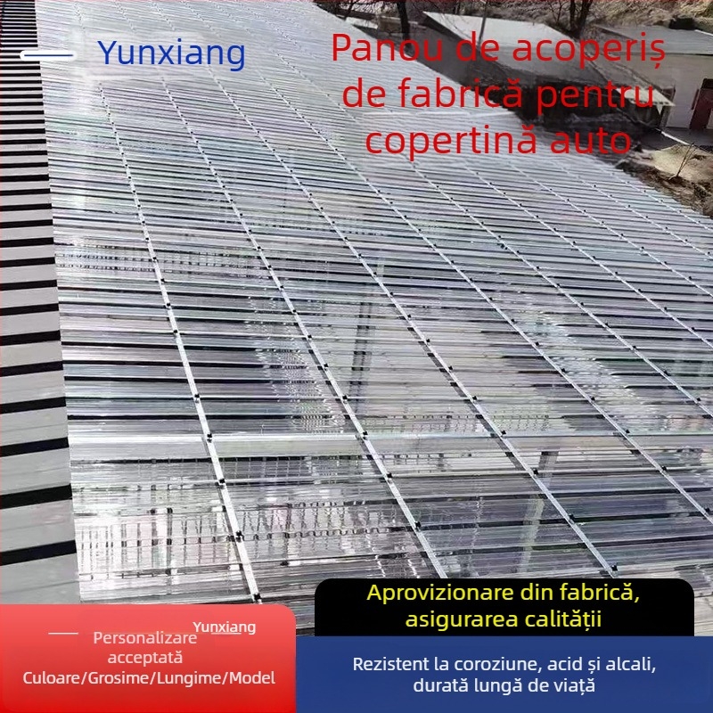 Panou transparent din policarbonat pentru acoperișuri, sere și camere însorite