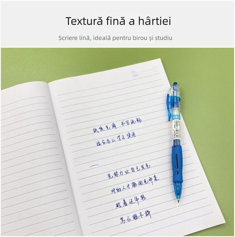 Jiasheng Caiet A5, B5, A4, A6, copertă moale, caiet de birou și pentru teme, cu linii