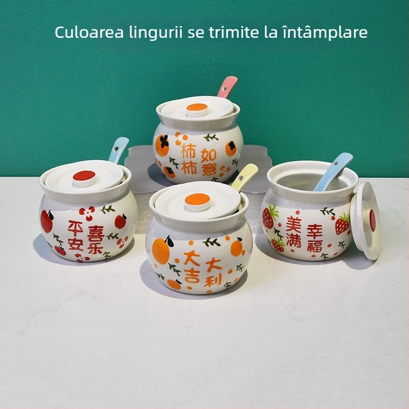 Vas ceramic pentru gătit cu capac, pentru uz casnic, aburitor pentru ouă, oală de lut pentru fierberea supei