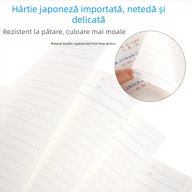 Caiet spiral perforat KOKUYO Guoyu, design simplu și creativ
