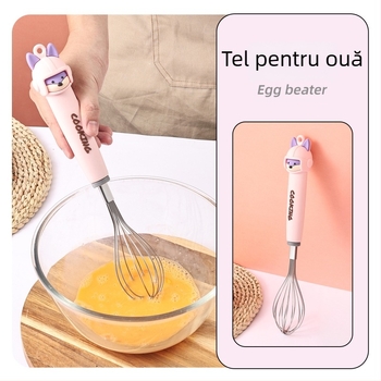 Set de tel pentru ouă, cu design animat pentru uz casnic, pentru pregătirea mâncărurilor pentru bebeluși și cofetărie, set complet cu separator alimentar și strecurător