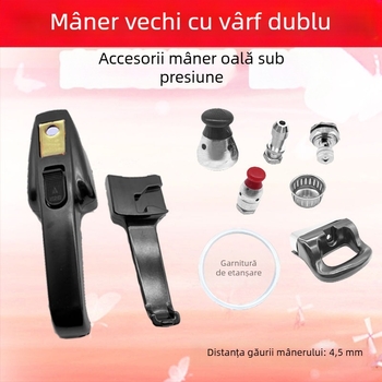 Mâner pentru oală sub presiune Shenyang Aiqi, stil vechi, negru, tip push – accesoriu (fără conductă de evacuare)