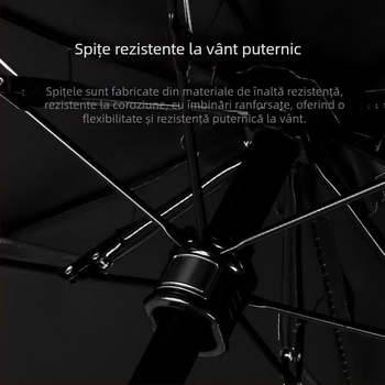 Umbrelă ultraușoară cu cinci brațe, mini umbrelă de buzunar plată, dual-use, protecție solară portabilă