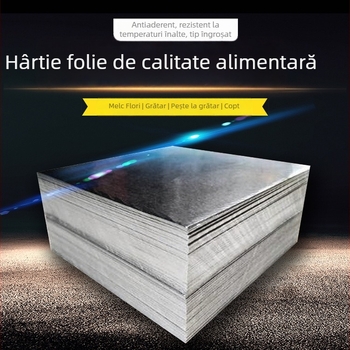 Folie din aluminiu pentru coacere și grătare, folie de gătit antiaderentă pentru cuptor cu aer, potrivite pentru fructe de mare și tăiței