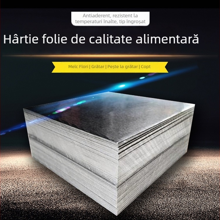 Folie din aluminiu pentru coacere și grătare, folie de gătit antiaderentă pentru cuptor cu aer, potrivite pentru fructe de mare și tăiței