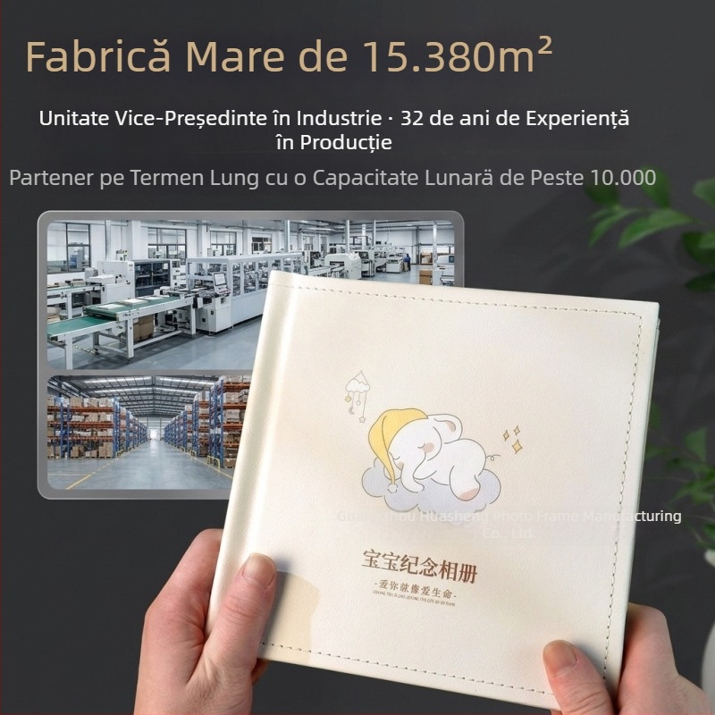 Album foto din piele de înaltă calitate, copertă din piele personalizată, modele diverse pentru copertă, imprimare și realizare a paginilor interioare de înaltă definiție pentru poze de bebeluși