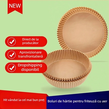 Hârtie de copt cu strat de siliciu pentru cuptor și air fryer, hârtie absorbantă pentru ulei, folie de aluminiu și hârtie Kraft cu două fețe pentru prăjituri