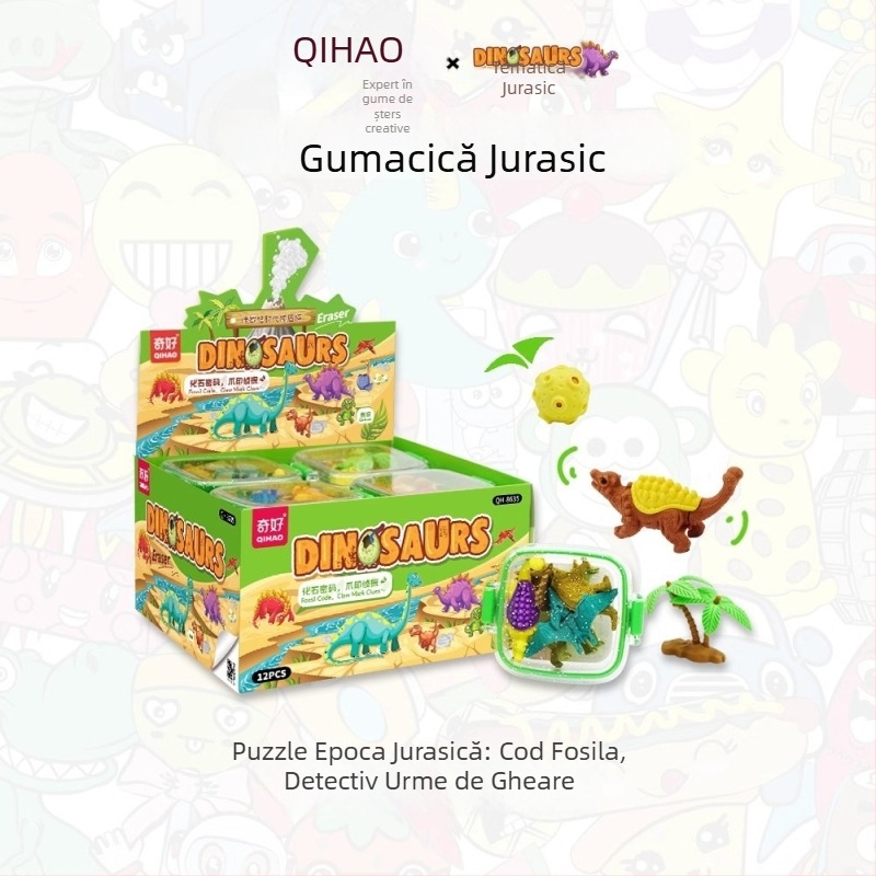 Very Good 8635 Radieră cu design de fructe în stil desen animat – fără firimituri, curată, fără urme