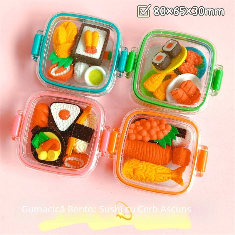 Very Good 8635 Radieră cu design de fructe în stil desen animat – fără firimituri, curată, fără urme
