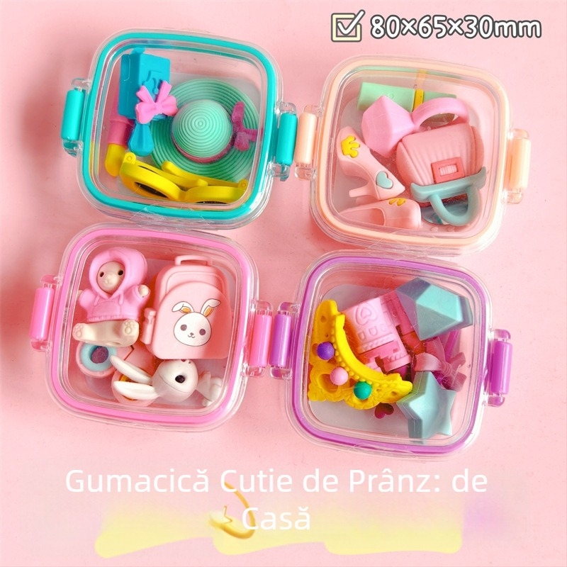 Very Good 8635 Radieră cu design de fructe în stil desen animat – fără firimituri, curată, fără urme