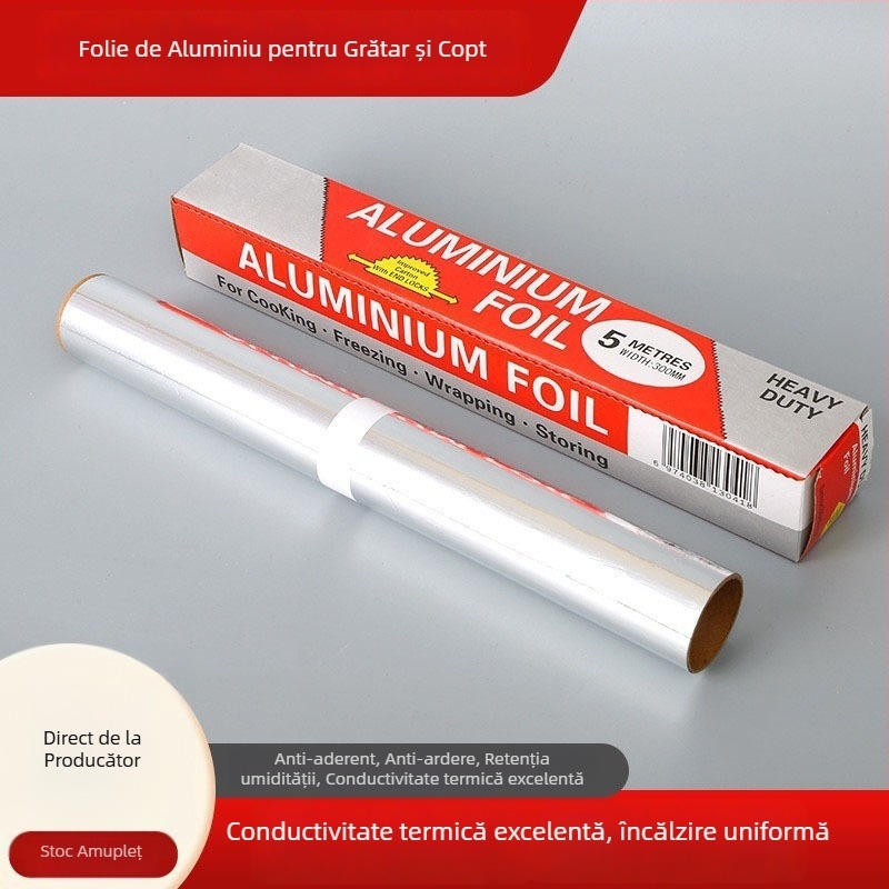 Folie de aluminiu îngroșată, la comandă, pentru accesorii de grătar, bucătărie și uz comercial