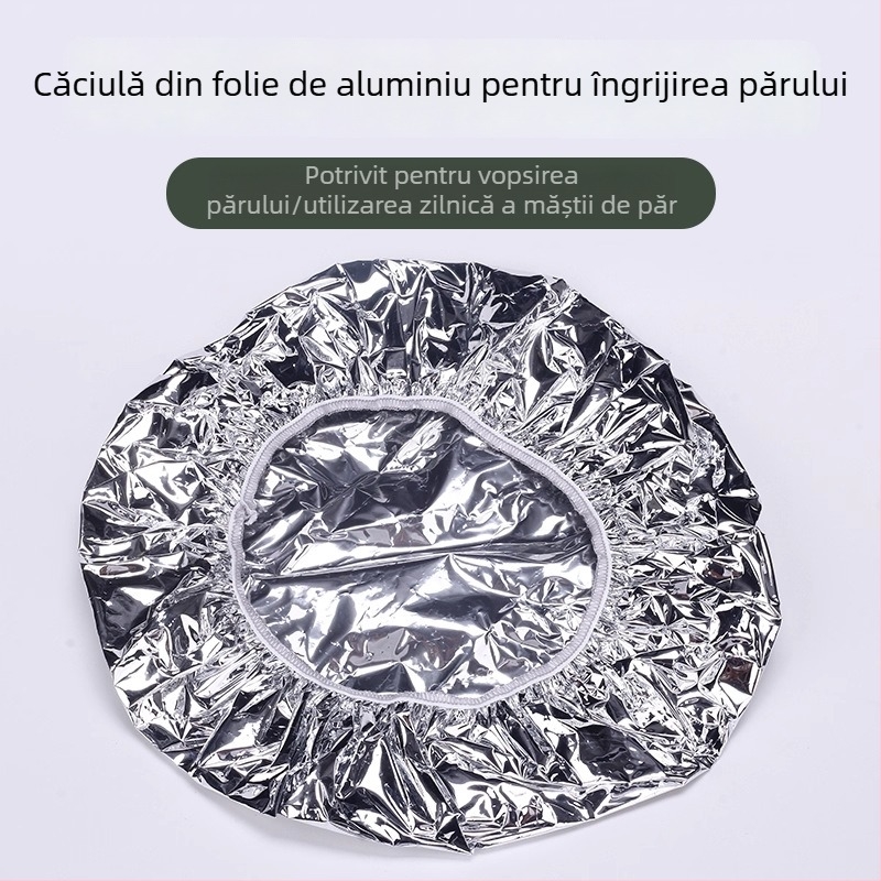 Căciulă pentru mască de păr cu încălzire automată, din folie de aluminiu — capac cu abur pentru tratament termic al părului
