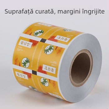 Material pentru ambalarea pliculețelor de ceai: hârtie laminată cu folie de aluminiu, rezistentă la ulei, ambalare individuală
