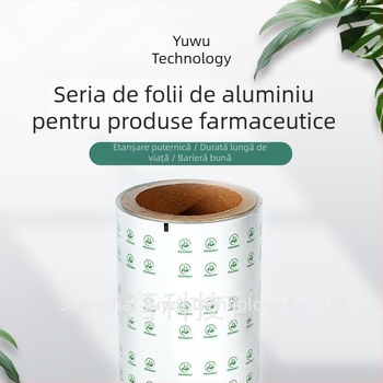 Folie de aluminiu PTP imprimată la comandă pentru blister, folie de sigilare din aluminiu-plastic, film sigilanță ușor perforabil