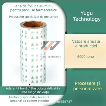 Folie de aluminiu PTP imprimată la comandă pentru blister, folie de sigilare din aluminiu-plastic, film sigilanță ușor perforabil