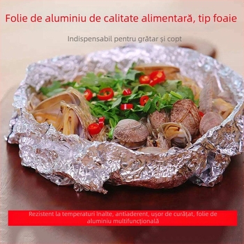 folie de aluminiu de calitate alimentară pentru cuptor și grătar, foițe