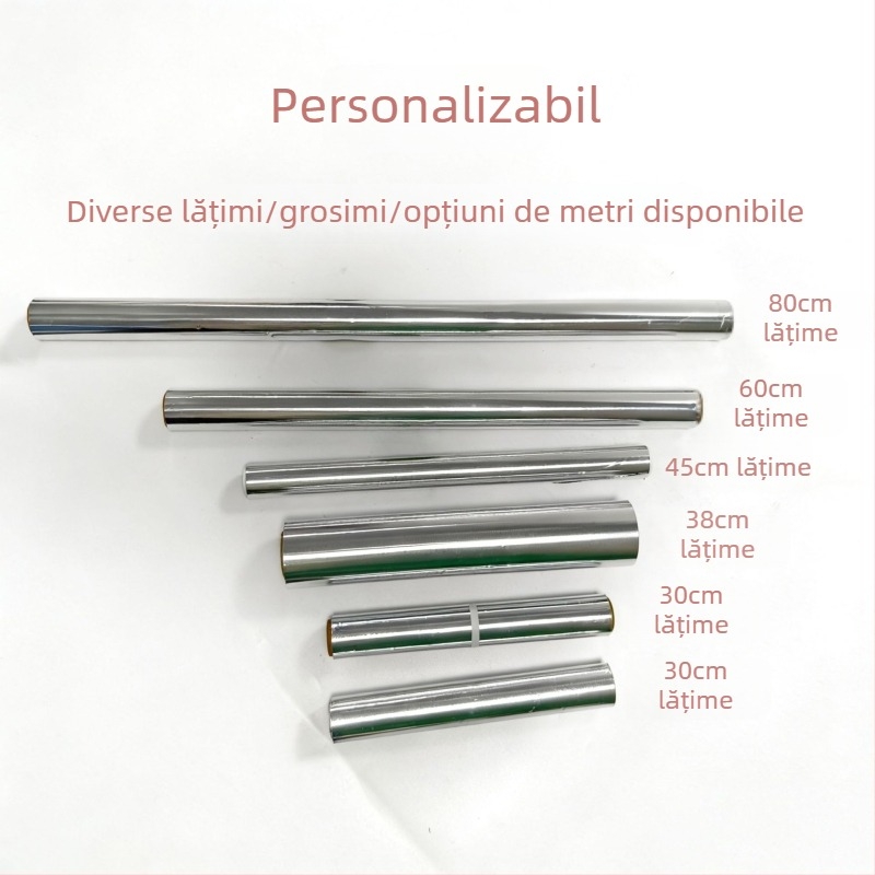 Role groase de folie de aluminiu alimentar, pentru friteze cu aer, coacere în cuptor și grătar comercial