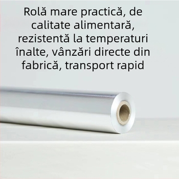 Role de folie de aluminiu groasă, 18 μm, 30 × 150 m, folie cu model floral pentru grătar
