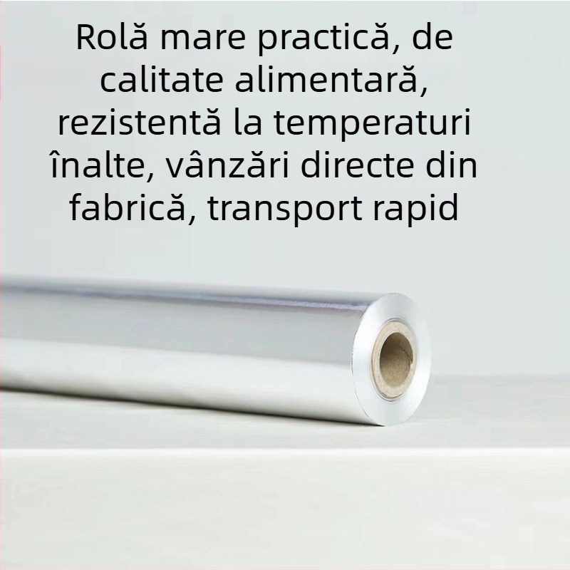 Role de folie de aluminiu groasă, 18 μm, 30 × 150 m, folie cu model floral pentru grătar