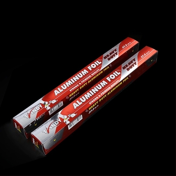 Rolă de folie de aluminiu în stil coreean pentru pui la cuptor, o singură utilizare, bucătărie, 45mm × 5/10/15 m, grosime 0,015 mm, biodegradabil, imprimat logo, personalizare
