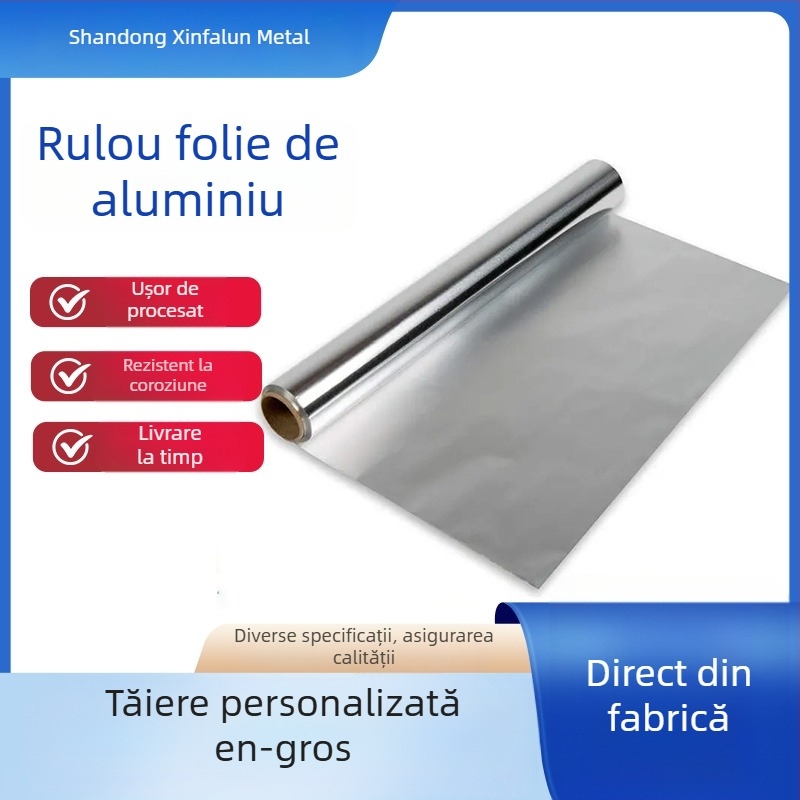 Folie de aluminiu de unică folosință pentru grătar, role de folie de aluminiu pentru friteuză cu aer